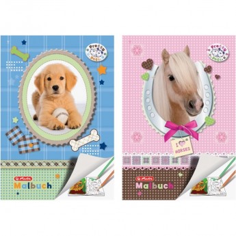 Альбом для рисования HERLITZ PRETTY PETS, А4, 28 листов Альбом для рисования HERLITZ PRETTY PETS, А4, 28 листов