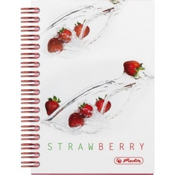 Блокнот HERLITZ FRESH FRUIT клубника, А6, 100л, клетка, 70g/m² Блокнот HERLITZ FRESH FRUIT клубника, А6, 100л, клетка, 70g/m²