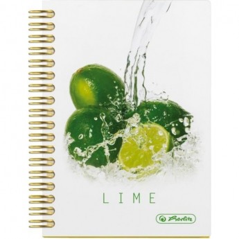 Блокнот HERLITZ FRESH FRUIT лайм, А6, 100л, клетка, 70g/m² Блокнот HERLITZ FRESH FRUIT лайм, А6, 100л, клетка, 70g/m²