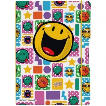 Блокнот HERLITZ SMILEY HAPPY, А4, 2 блока: клетка+линейка по 40л., 80g/m² Блокнот HERLITZ SMILEY HAPPY, А4, 2 блока: клетка+линейка по 40л., 80g/m²