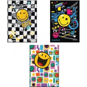 Книжка записная HERLITZ SMILEYWORLD, А5, 96л, клетка Книжка записная HERLITZ SMILEYWORLD, А5, 96л, клетка