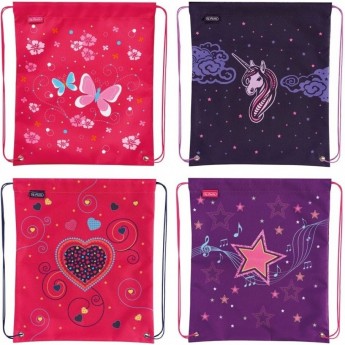 Мешок для обуви HERLITZ GIRLS MIX I, асс., 4 мотива Мешок для обуви HERLITZ GIRLS MIX I, асс., 4 мотива