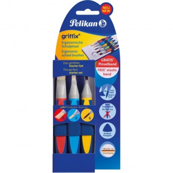 Набор HERLITZ PELIKAN GRIFFIX, 3 кисти, держатель, блистер